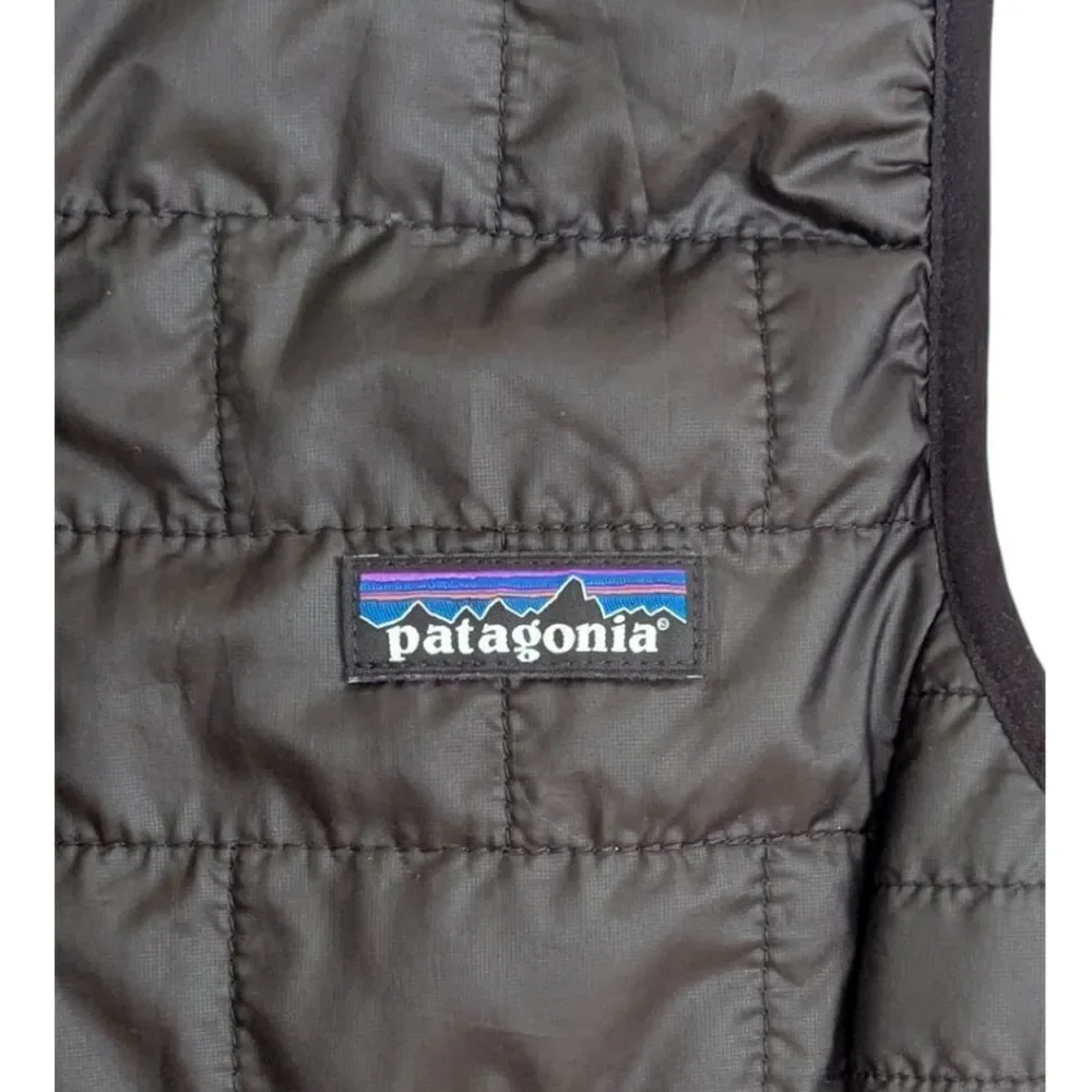 Patagonia x Ebay Embroidered Black Quilted Vest Zip Up Women's XXS STY84247 FA19 - Picture 5 of 9